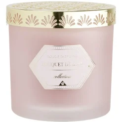 Bougie chic top métal rose Ø10 cm < Gifi Hot