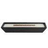 Bougie cire en céramique noir effet flamme cheminée 30,5x10,5xH4,5cm < Gifi Hot