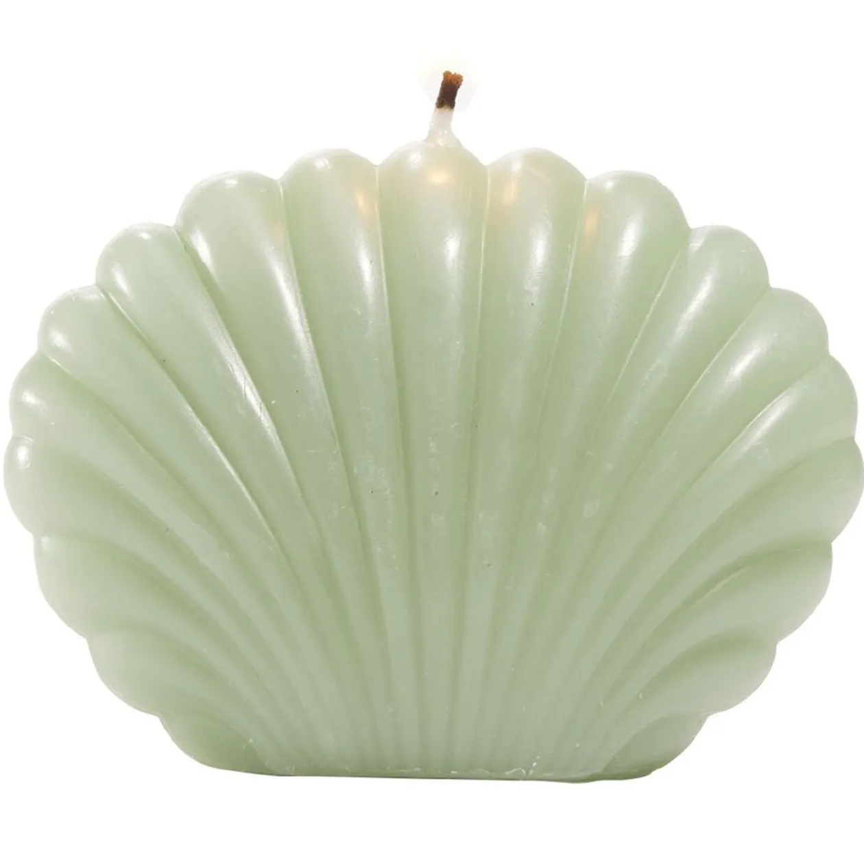 Bougie coquillage petit modèle 8,7x4,5xH6cm