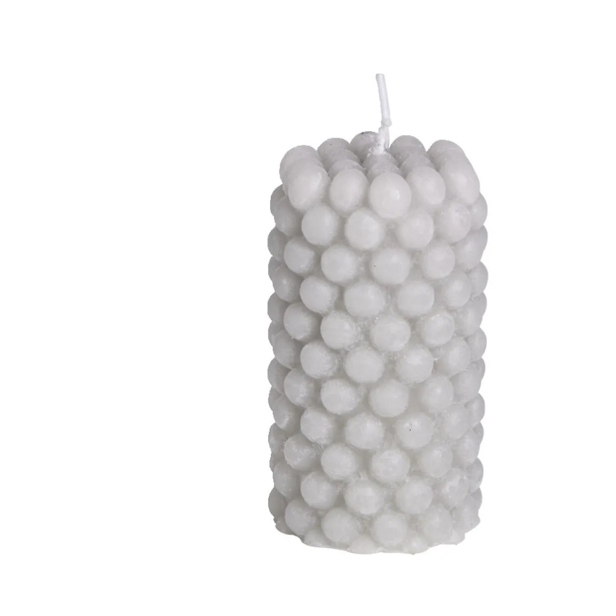 Bougie cylindrique design bulle Ø5xH9cm