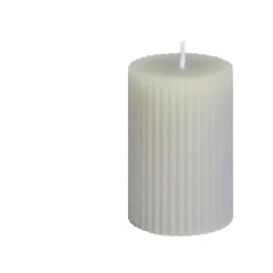 Bougie cylindrique Ø5xH7,5cm - 3 coloris