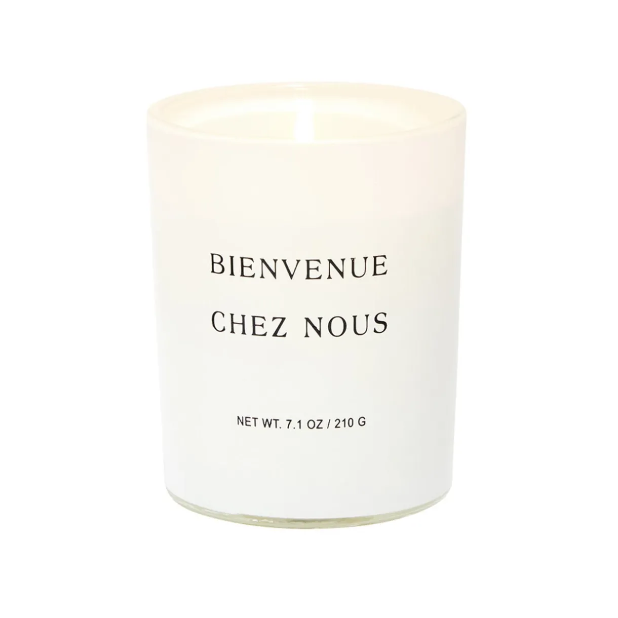Bougie dans verre inscription Bienvenue chez nous senteur vanille < Gifi Outlet