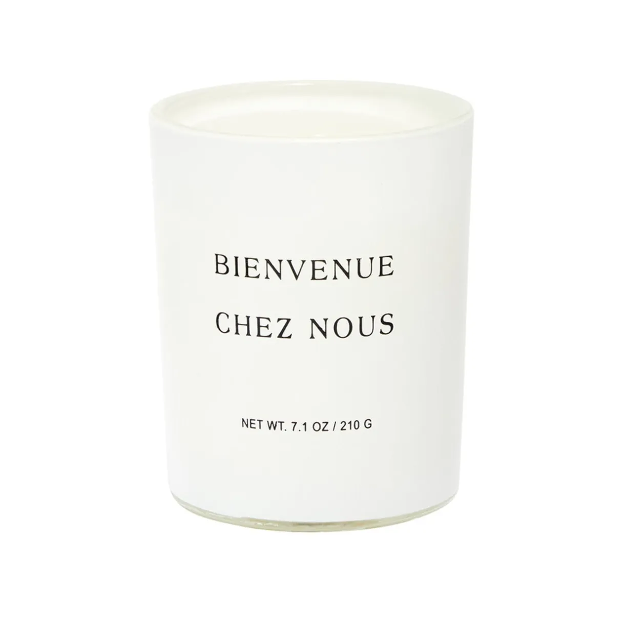 Bougie dans verre inscription Bienvenue chez nous senteur vanille < Gifi Outlet