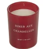 Bougie dans verre inscription Diner aux chandelles senteur fruit rouge < Gifi Outlet