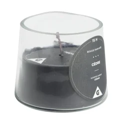 Bougie dans verre senteur cèdre Ø9xH7.5cm < Gifi New