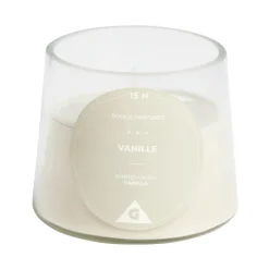 Bougie dans verre senteur vanille Ø9xH7.5cm