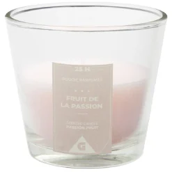 Bougie dans verre transparent senteur passion < Gifi Hot
