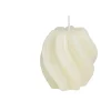 Bougie design vague 6x6xH6cm