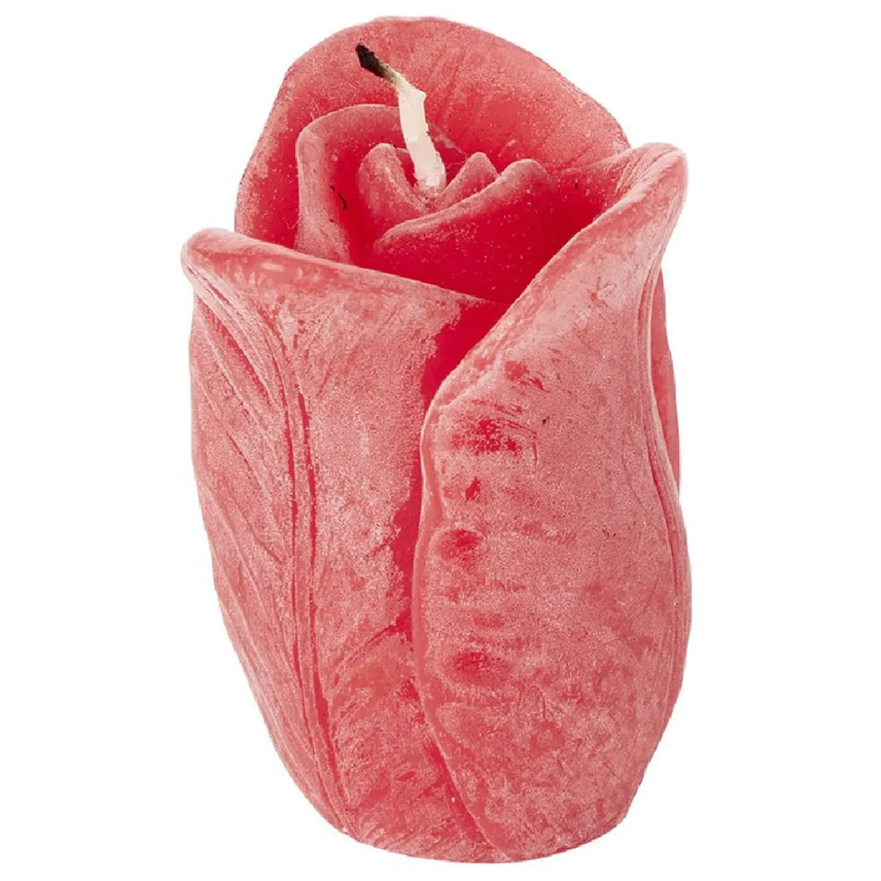 Bougie en forme de rose H6 cm