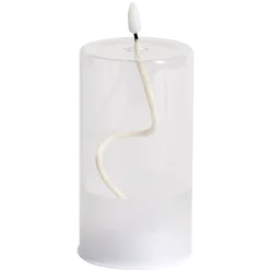 Bougie en verre à LED Ø8xH15cm < Gifi New