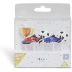 Bougie football pique x5 < Gifi New