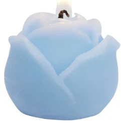 Bougie forme fleur tulipe ou rose Ø4,5xH4cm