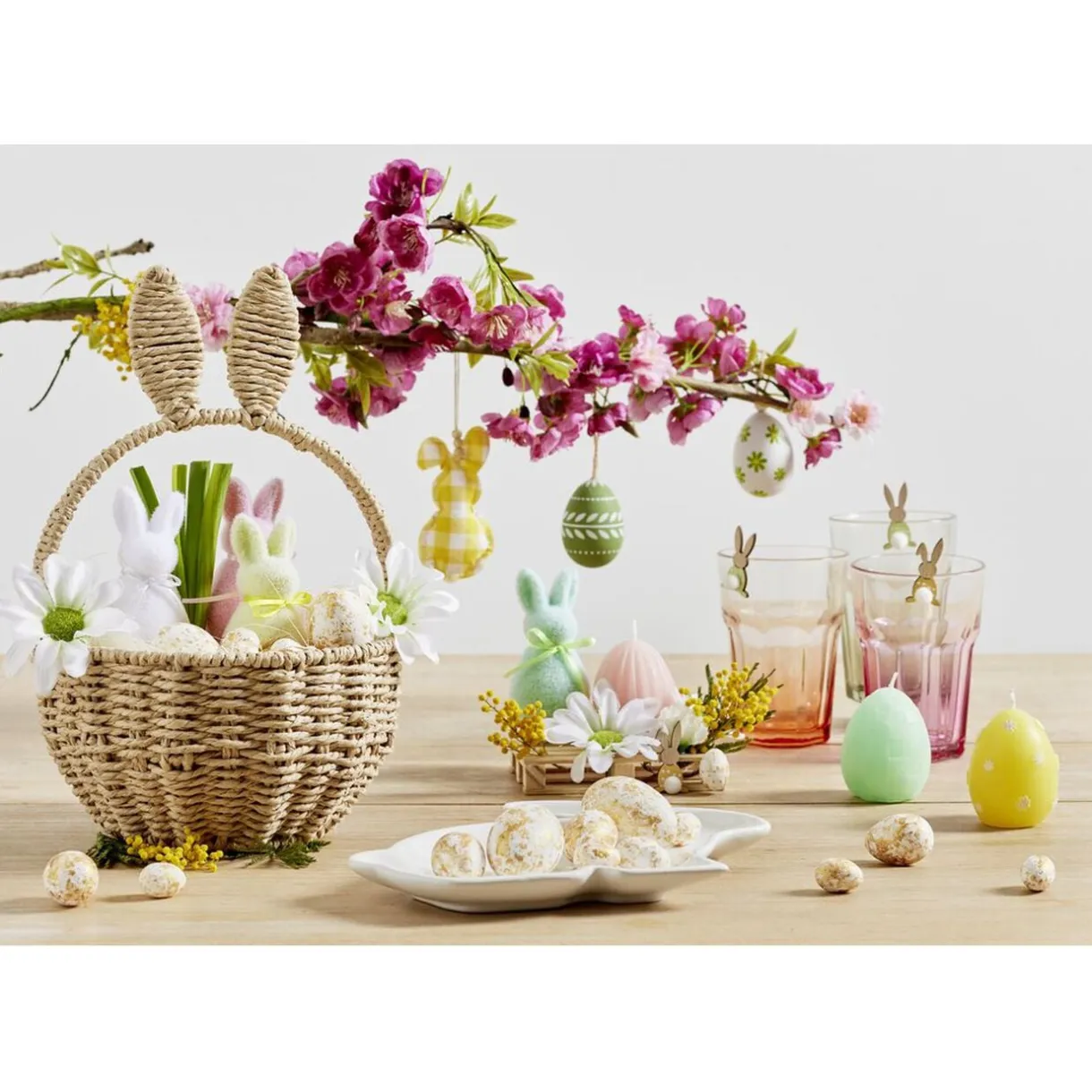 Bougie forme oeuf décoré pastel Ø5xH7cm (4 modèles) < Gifi Best