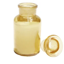 Bougie forme vase verre coloré Ø5,5xH11,5cm < Gifi
