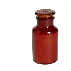 Bougie forme vase verre coloré Ø5,5xH11,5cm < Gifi