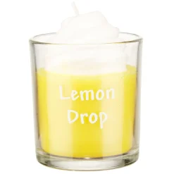 Bougie gourmande Lemon drop jaune