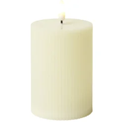 Bougie électrique LED blanc chaud Ø7,5xH10,5cm (3 modèles) < Gifi Sale