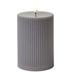 Bougie électrique LED blanc chaud Ø7,5xH10,5cm (3 modèles) < Gifi Sale