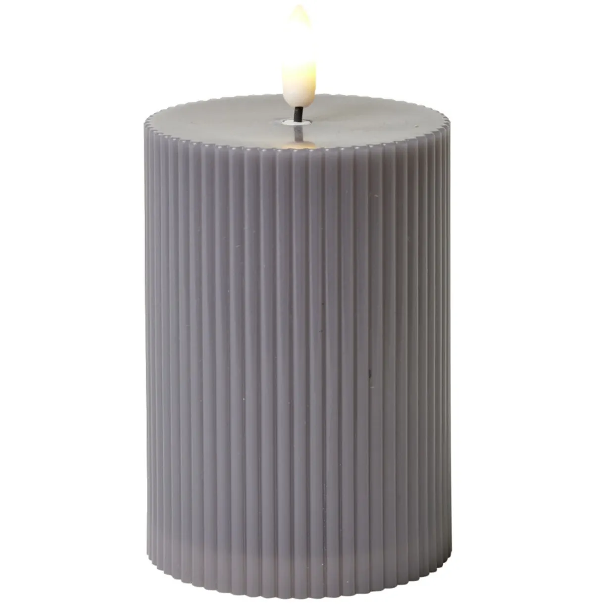 Bougie électrique LED blanc chaud Ø7,5xH10,5cm (3 modèles) < Gifi Sale