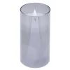 Bougie à LED argenté Ø7,5xH10cm x3