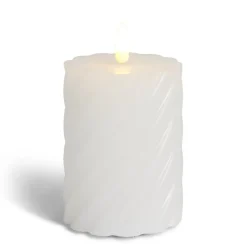 Bougie LED blanche Ø7,5xH10cm < Gifi Outlet