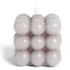 Bougie LED boules grises 7,5x7,5x7,5cm