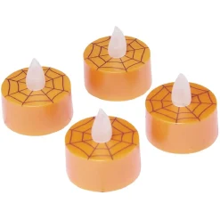 Bougie à led chauffe plat motif Halloween x4 (2 modèles)