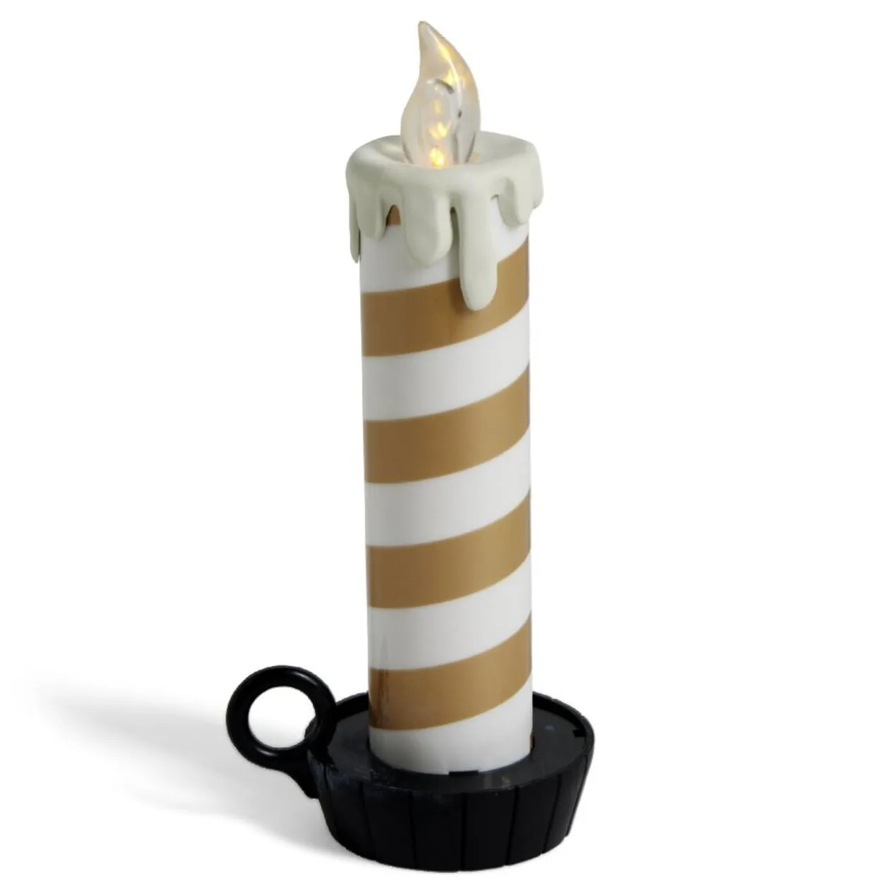 Bougie LED flamme effet fondant avec support (3 modèles)