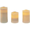 Bougie led x 3 gris < Gifi Best