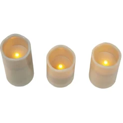 Bougie led x 3 gris < Gifi Best