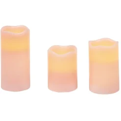 Bougie led x 3 rose < Gifi Best