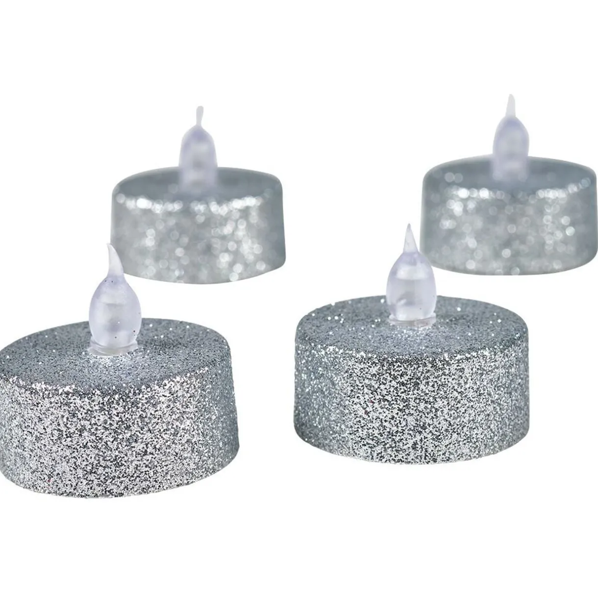 Bougie lumineuse argentée Noël x4 < Gifi Hot