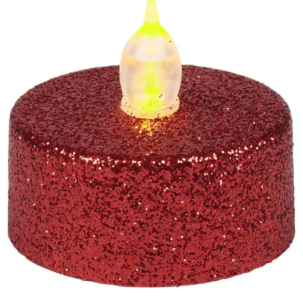 Bougie lumineuse rouge Noël x4