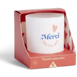 Bougie Merci pour cette année orange senteur vanille < Gifi Discount