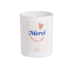 Bougie Merci pour cette année orange senteur vanille < Gifi Discount