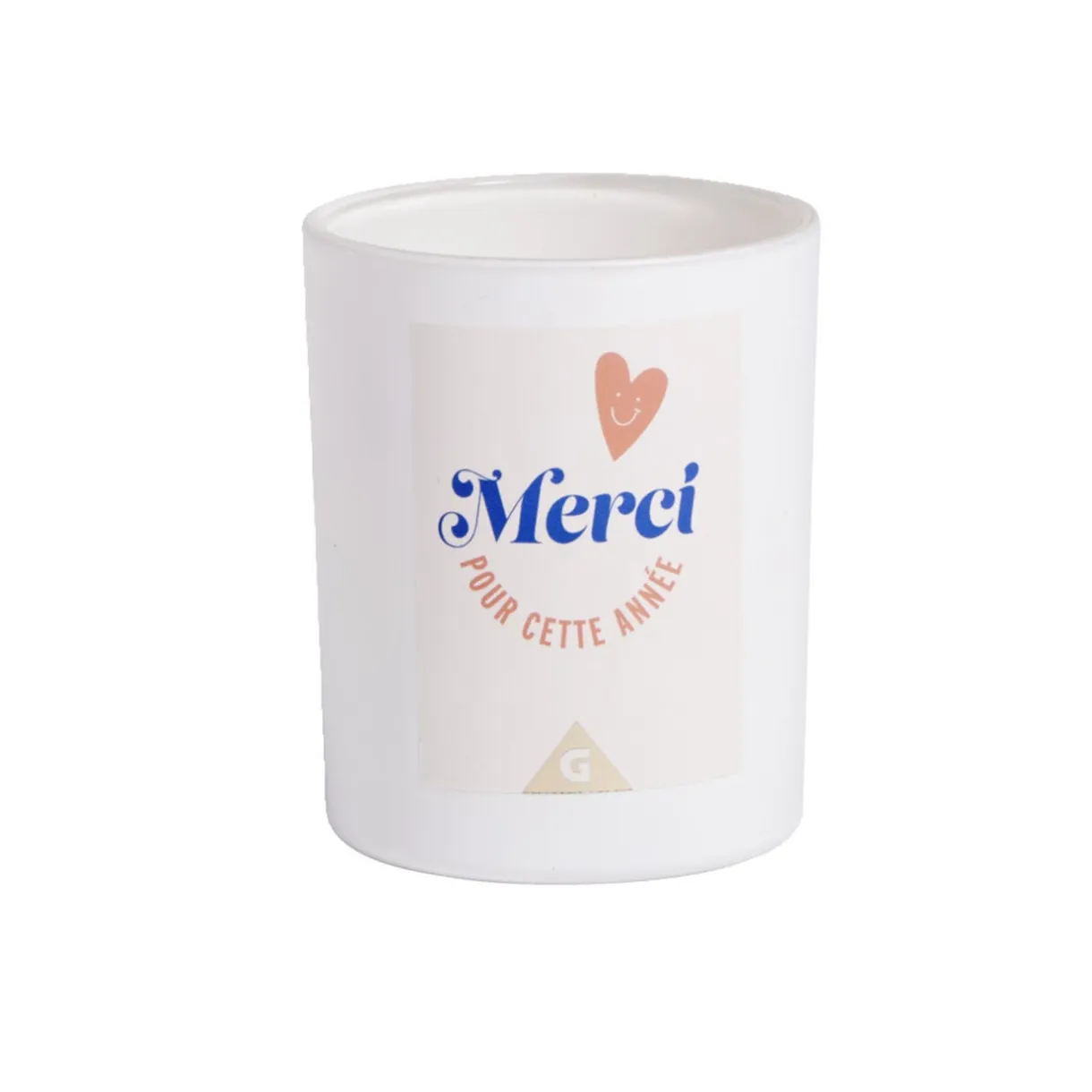 Bougie Merci pour cette année orange senteur vanille < Gifi Discount
