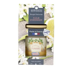 Bougie parfumée Ambiances Devineau 2 mèches Tunisie senteur fleur d'oranger 30H