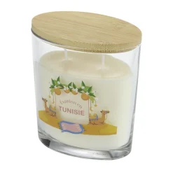 Bougie parfumée Ambiances Devineau 2 mèches Tunisie senteur fleur d'oranger 30H