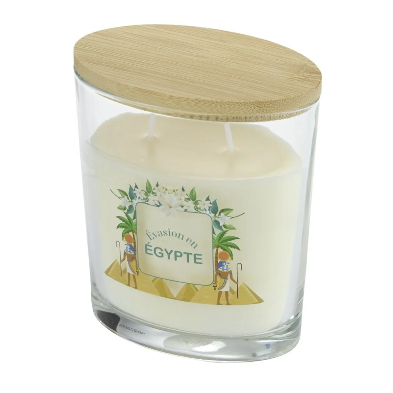 Bougie parfumée Ambiances Devineau 2 mèches Égypte senteur jasmin 30H