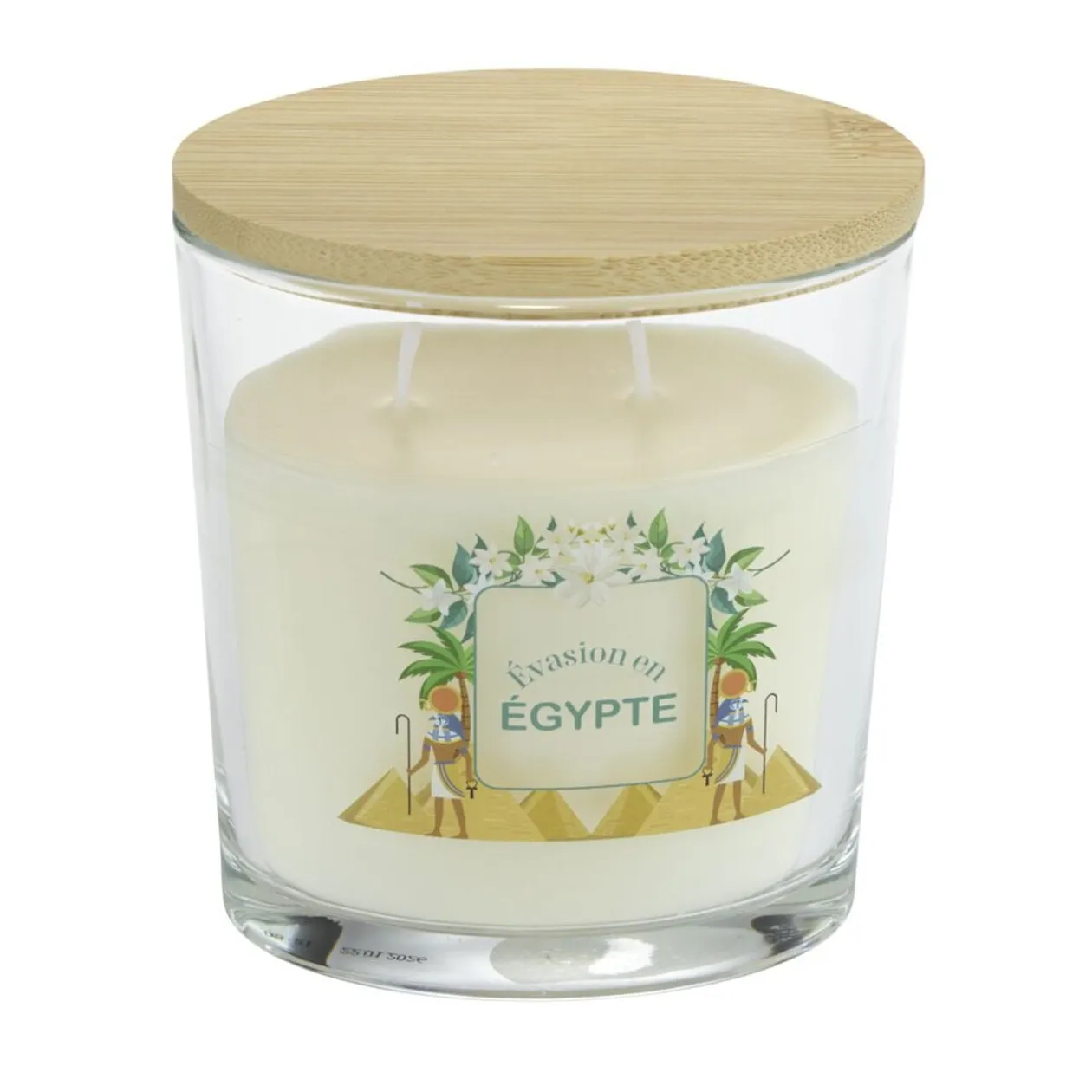 Bougie parfumée Ambiances Devineau 2 mèches Égypte senteur jasmin 30H