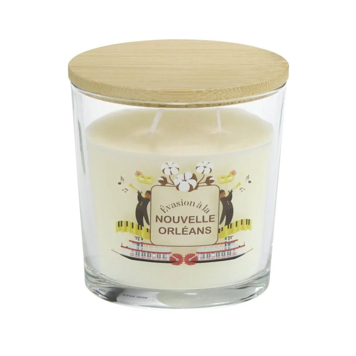 Bougie parfumée Ambiances Devineau 2 mèches Nouvelle Orléans senteur coton 30H < Gifi