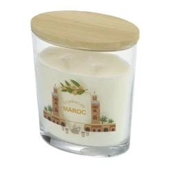 Bougie parfumée Ambiances Devineau 2 mèches Maroc senteur argan 30H < Gifi Best