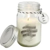 Bougie parfumée dans bocal en verre avec message < Gifi Clearance