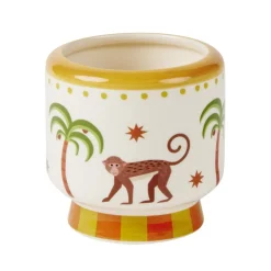 Bougie parfumée dans pot céramique motif animal tropical Ø8xH8cm (3 modèles) < Gifi Online