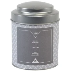 Bougie parfumée dans pot en métal senteur coton < Gifi Online