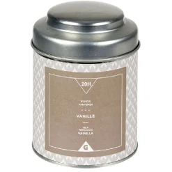Bougie parfumée dans pot en métal senteur vanille < Gifi Online