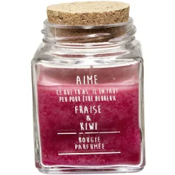 Bougie parfumée dans pot en verre
