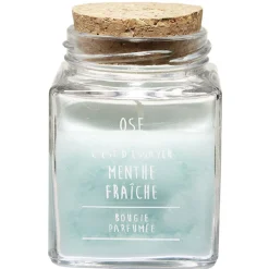 Bougie parfumée dans pot en verre