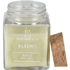 Bougie parfumée dans pot en verre