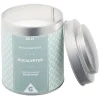 Bougie parfumée dans pot métal gris et vert senteur eucalyptus 26H < Gifi Discount